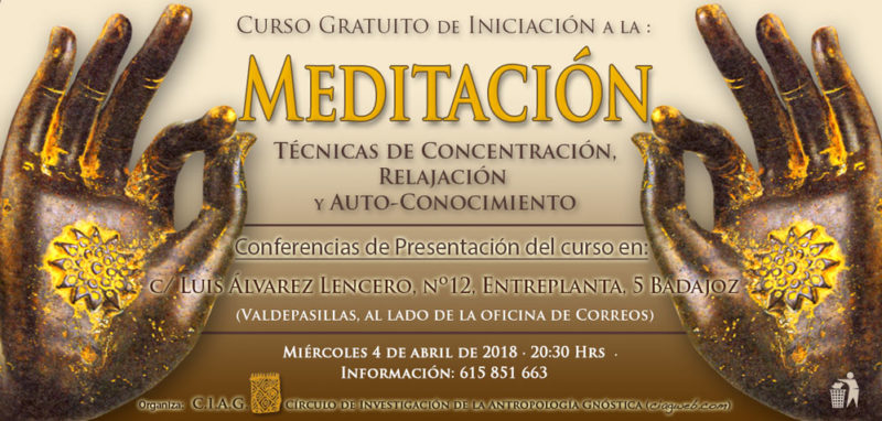 Nuevo Curso Inicial de Meditación · 4 de abril de 2018